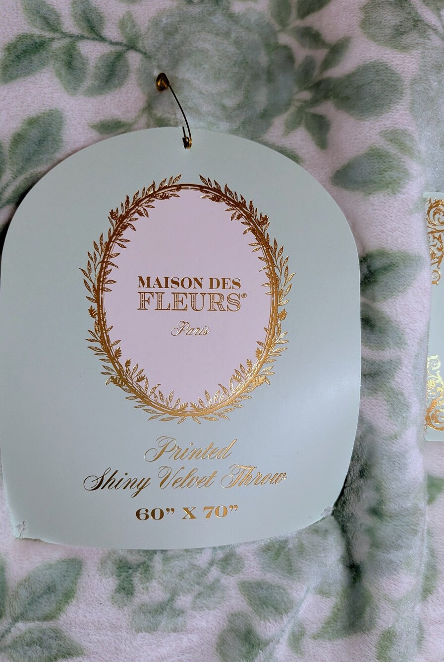 Maison des Fleurs Floral Throw Blanket